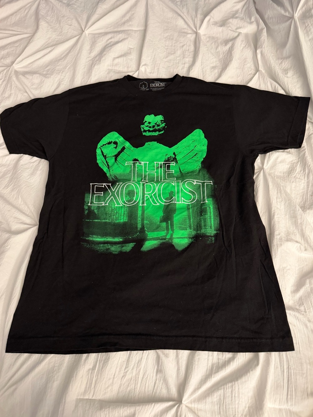The Exorcist Tee - Black with Green Print